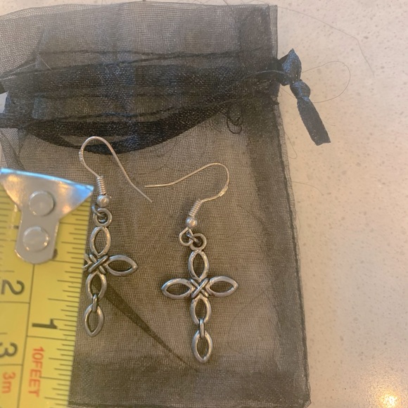 New! Cross Earrings - Picture 2 of 2